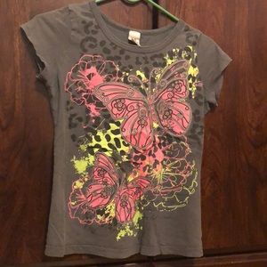 Girls butterflies top